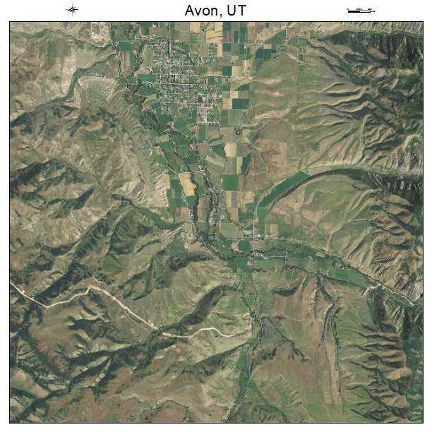 Avon, UT air photo map