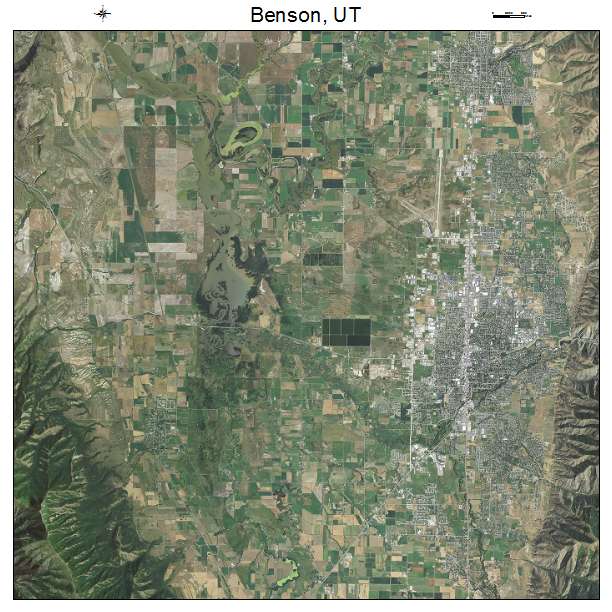 Benson, UT air photo map