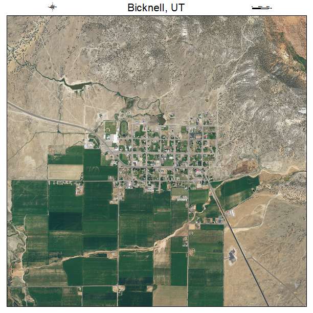 Bicknell, UT air photo map