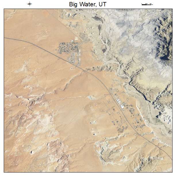 Big Water, UT air photo map