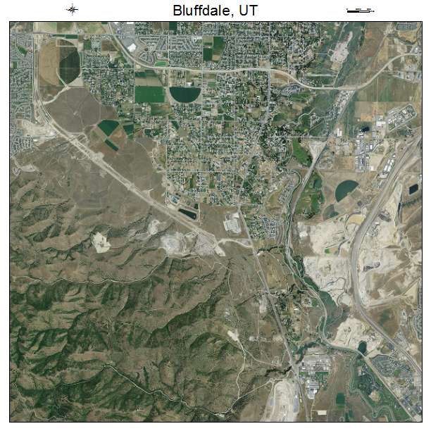 Bluffdale, UT air photo map