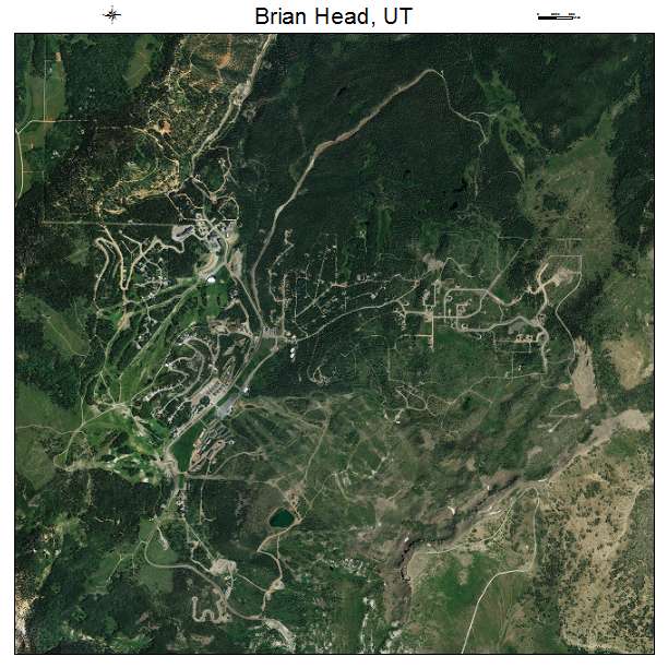 Brian Head, UT air photo map