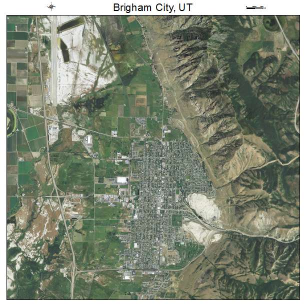 Brigham City, UT air photo map