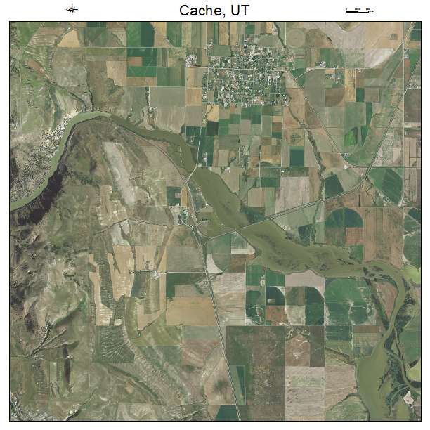 Cache, UT air photo map