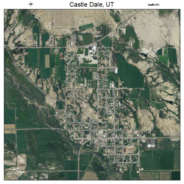 Castle Dale, UT air photo map