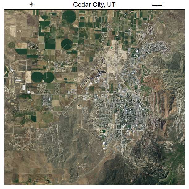 Cedar City, UT air photo map