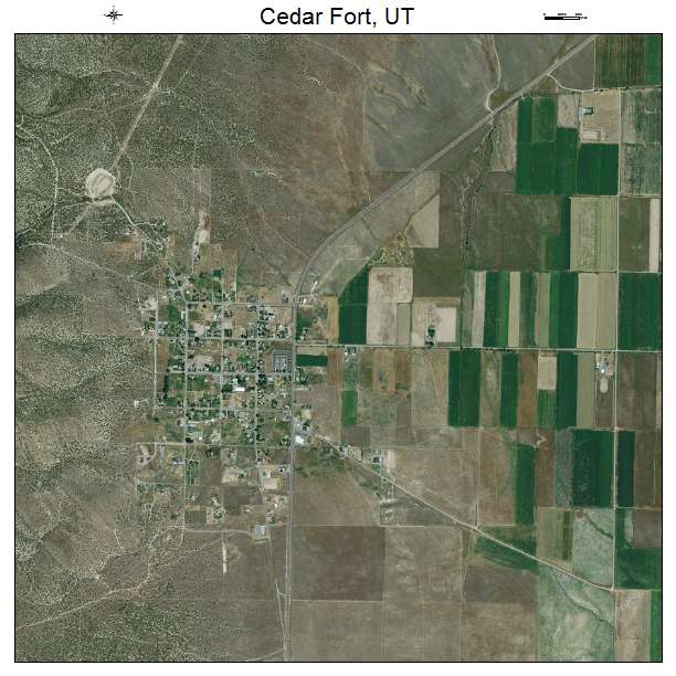 Cedar Fort, UT air photo map