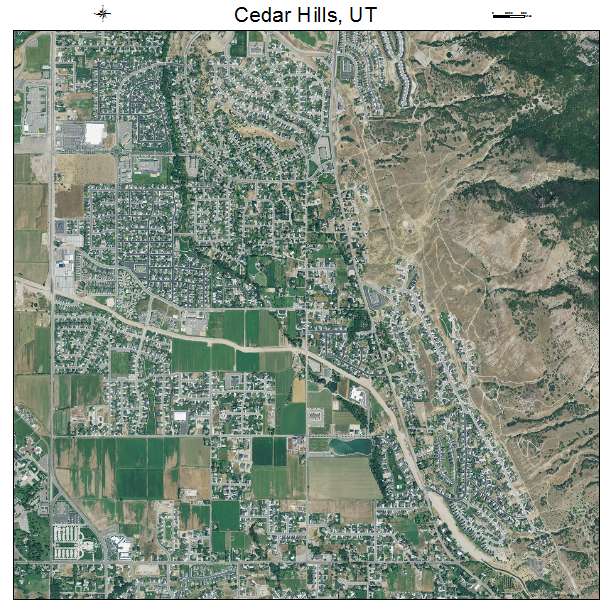 Aerial Photography Map Of Cedar Hills Ut Utah