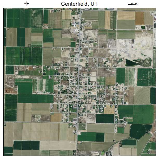 Centerfield, UT air photo map