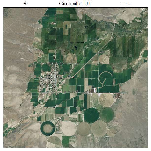 Circleville, UT air photo map