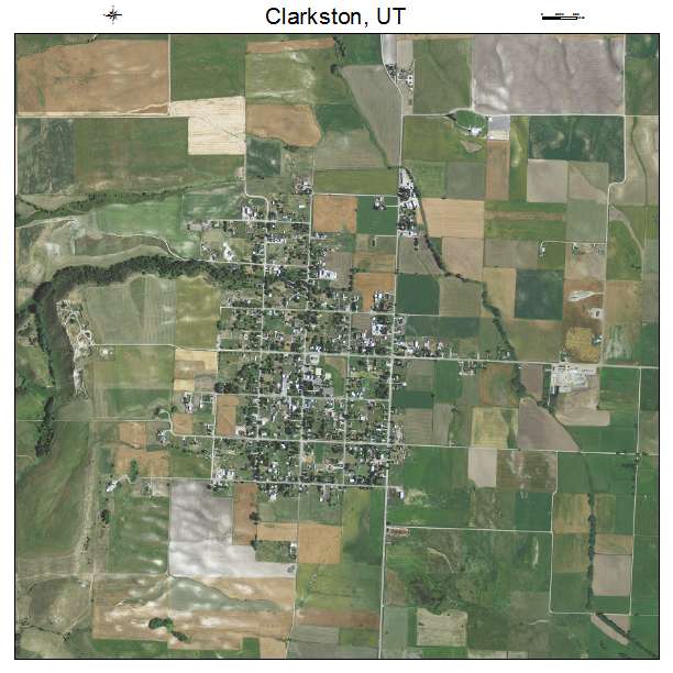 Clarkston, UT air photo map