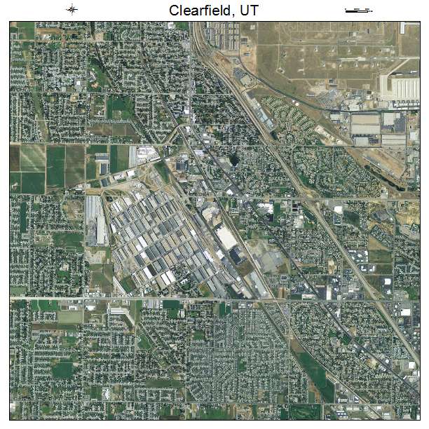 Clearfield, UT air photo map