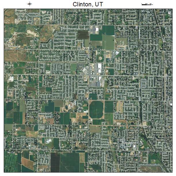 Clinton, UT air photo map
