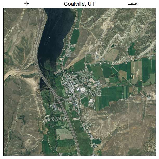 Coalville, UT air photo map
