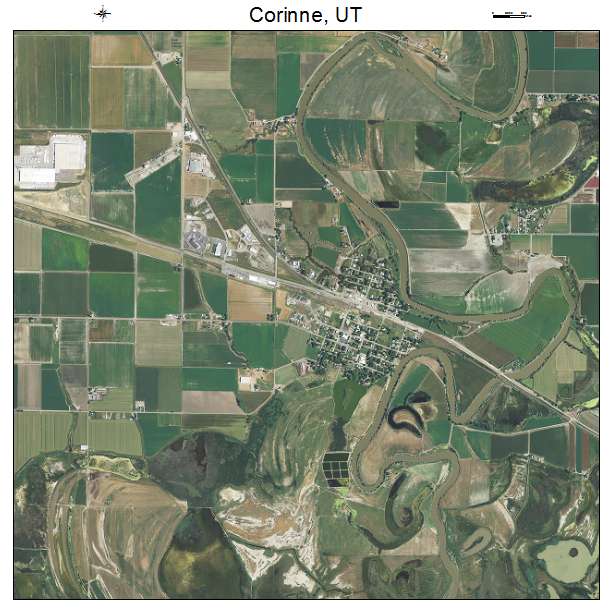 Corinne, UT air photo map