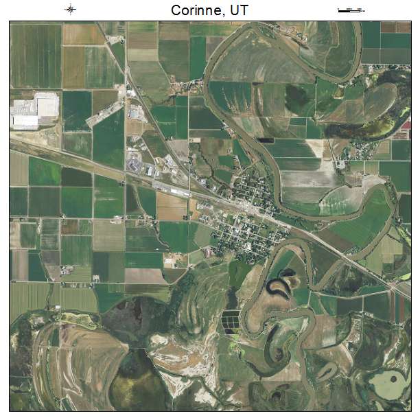 Corinne, UT air photo map