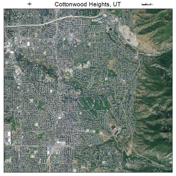 Cottonwood Heights, UT air photo map