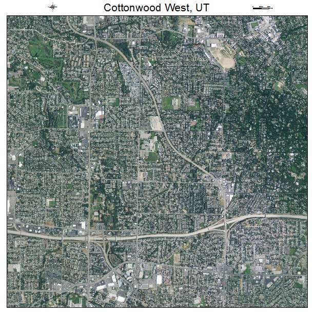 Cottonwood West, UT air photo map