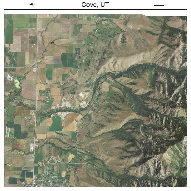 Cove, UT air photo map