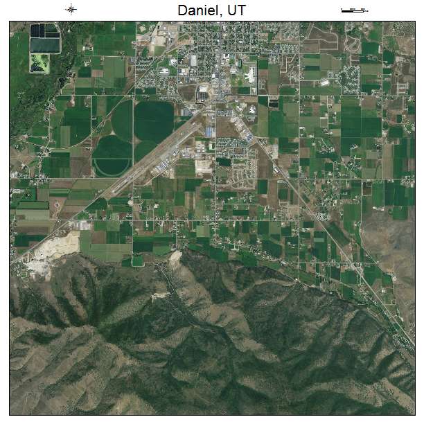 Daniel, UT air photo map