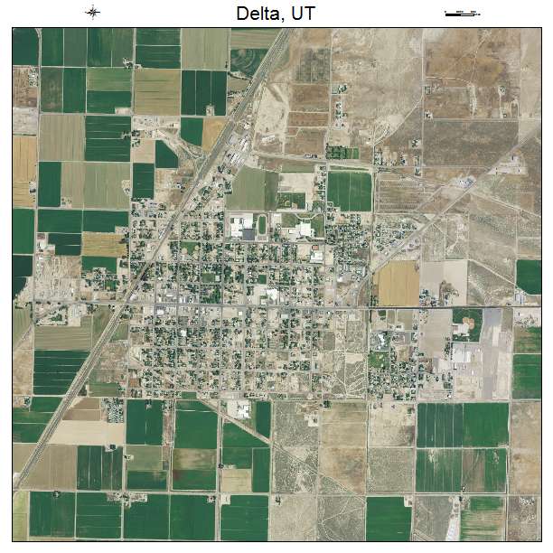 Delta, UT air photo map