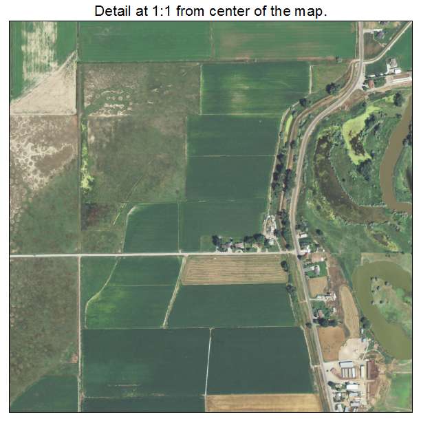 Amalga, Utah aerial imagery detail