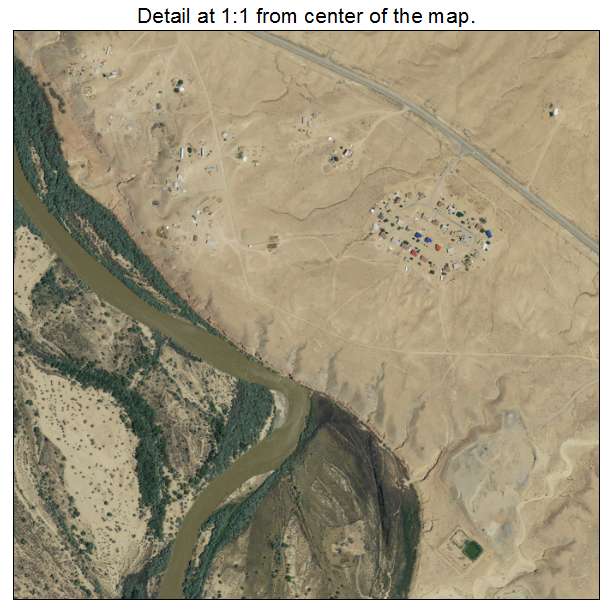 Aneth, Utah aerial imagery detail