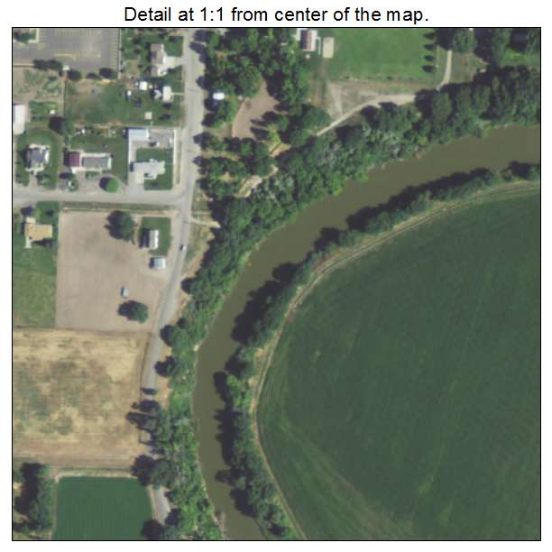 Bear River City, Utah aerial imagery detail