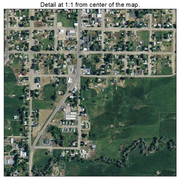 Beaver, Utah aerial imagery detail