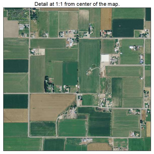 Benjamin, Utah aerial imagery detail
