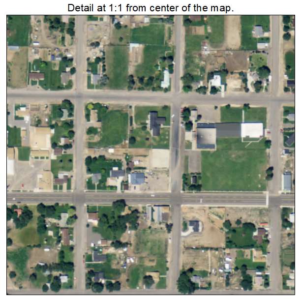 Bicknell, Utah aerial imagery detail
