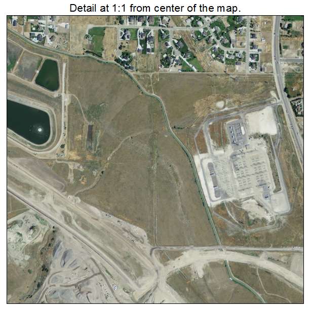 Bluffdale, Utah aerial imagery detail