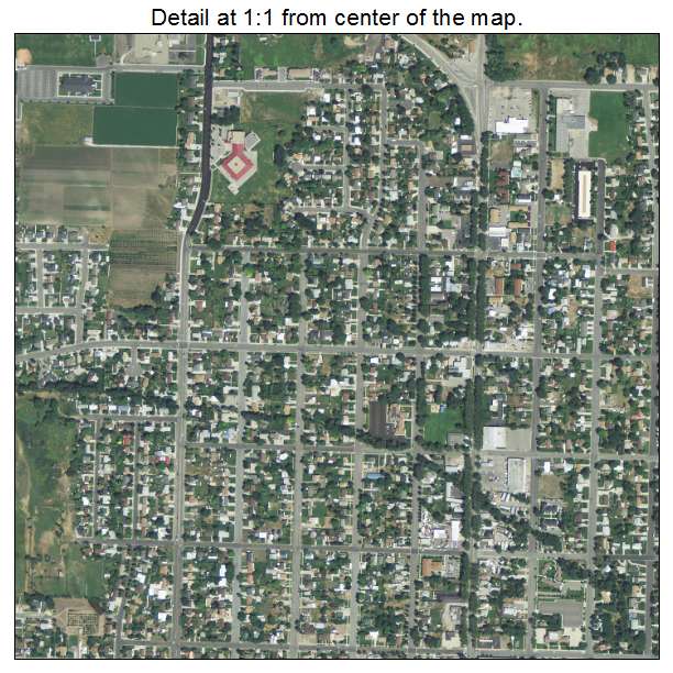Brigham City, Utah aerial imagery detail