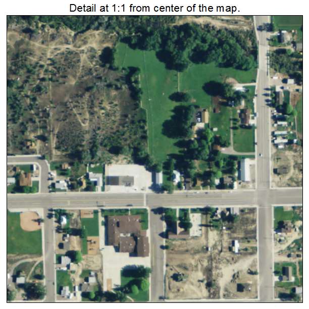 Cleveland, Utah aerial imagery detail