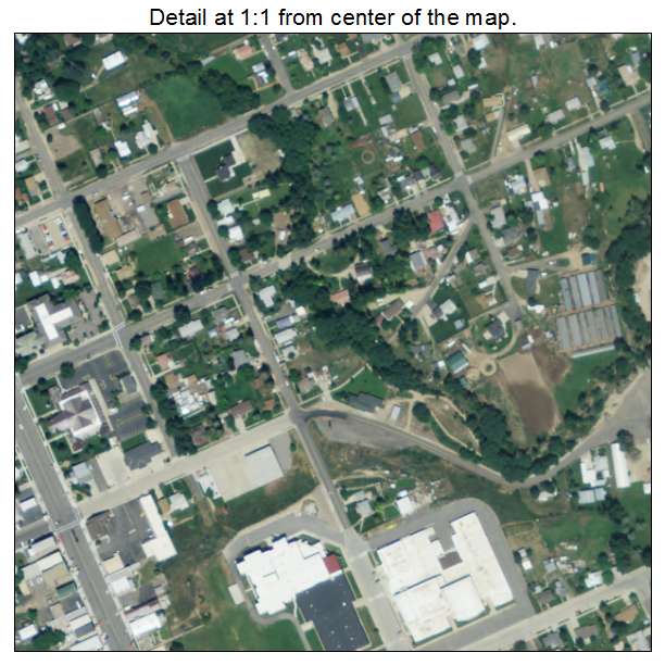 Coalville, Utah aerial imagery detail