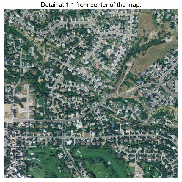Cottonwood Heights, Utah aerial imagery detail