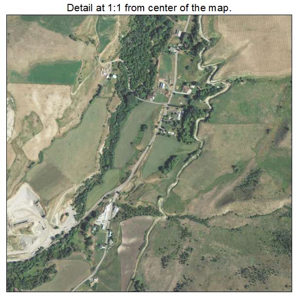 Cove, Utah aerial imagery detail