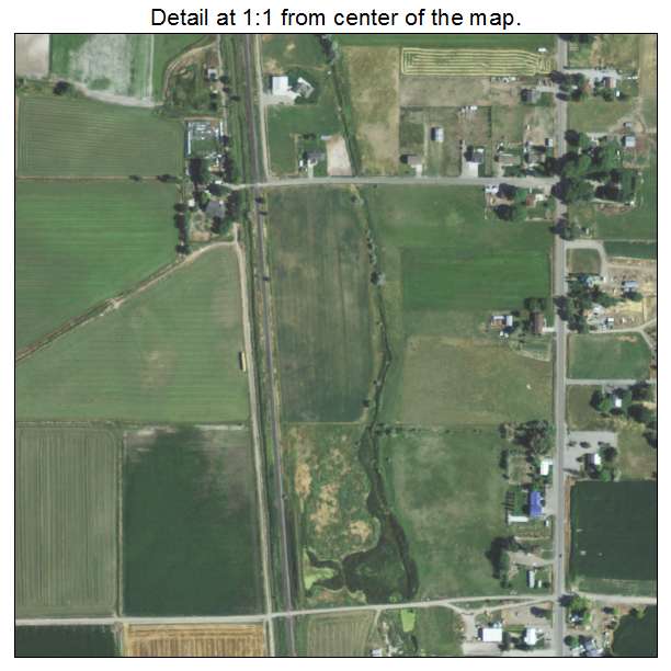 Deweyville, Utah aerial imagery detail