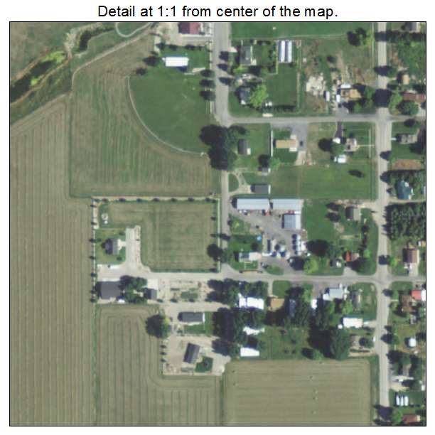 Fielding, Utah aerial imagery detail
