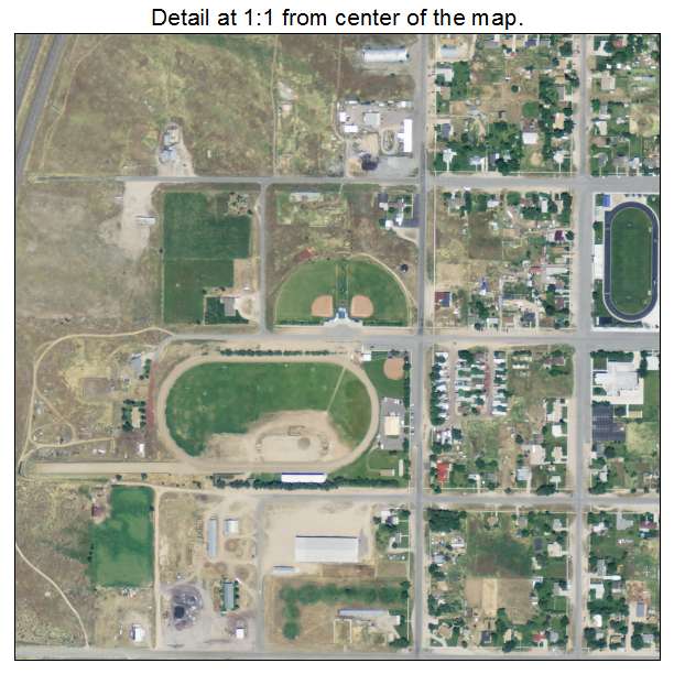 Fillmore, Utah aerial imagery detail