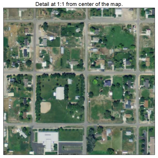 Fountain Green, Utah aerial imagery detail
