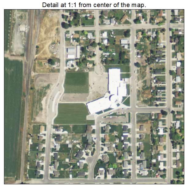 Garland, Utah aerial imagery detail