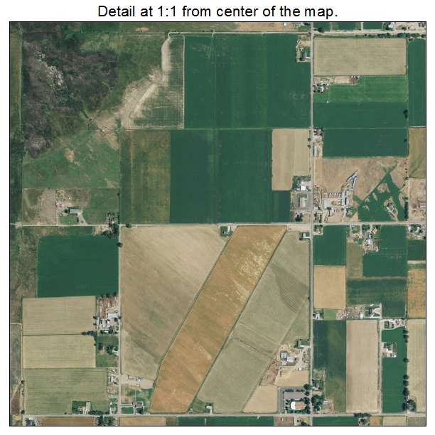 Genola, Utah aerial imagery detail