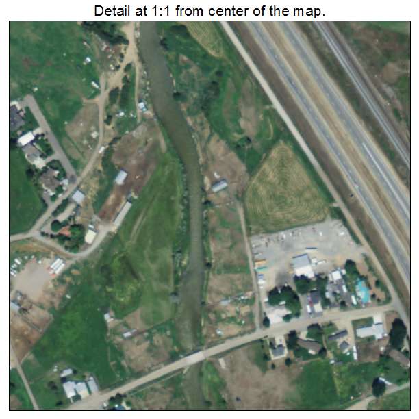 Henefer, Utah aerial imagery detail