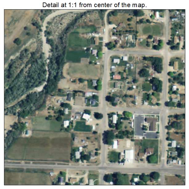 Henrieville, Utah aerial imagery detail