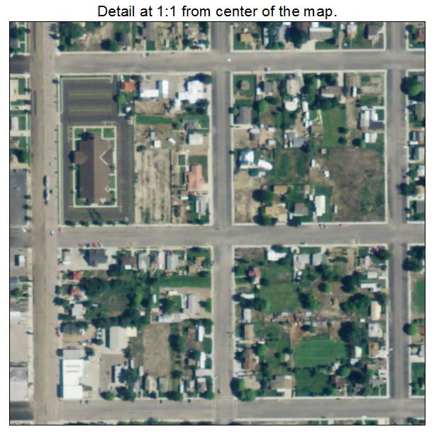 Huntington, Utah aerial imagery detail