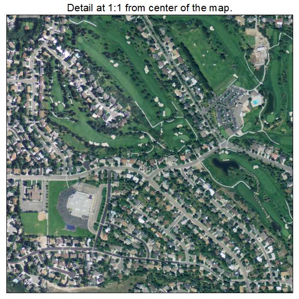 Little Cottonwood Creek Valley, Utah aerial imagery detail