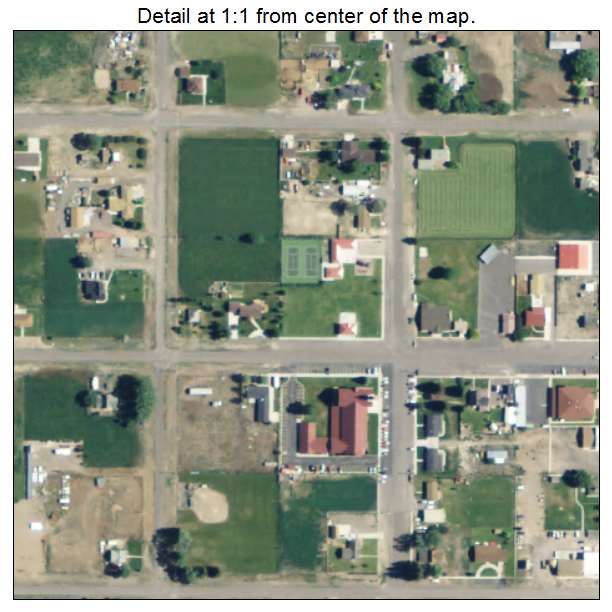 Loa, Utah aerial imagery detail
