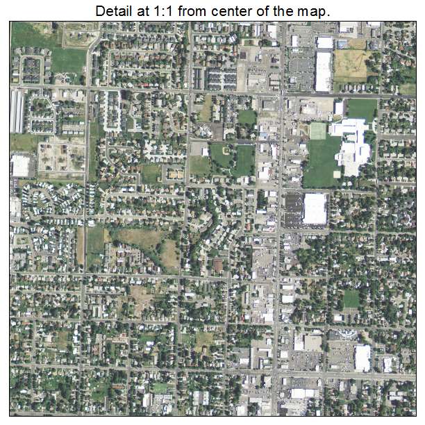 Aerial Photography Map of Logan, UT Utah