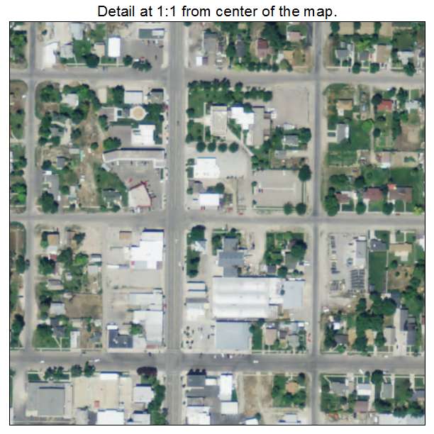 Manti, Utah aerial imagery detail